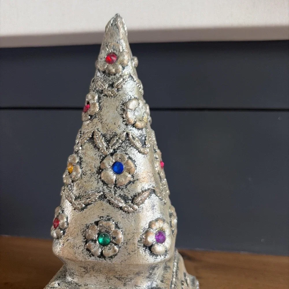 Christmas Stocking Holder Jeweled Fancy Tree Heavy Mantel‎ Hook Holiday Decor
